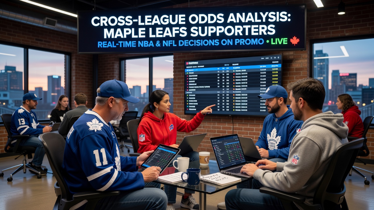Real-time NBA and NFL odds displayed on a promoted mobile betting platform with safety controls